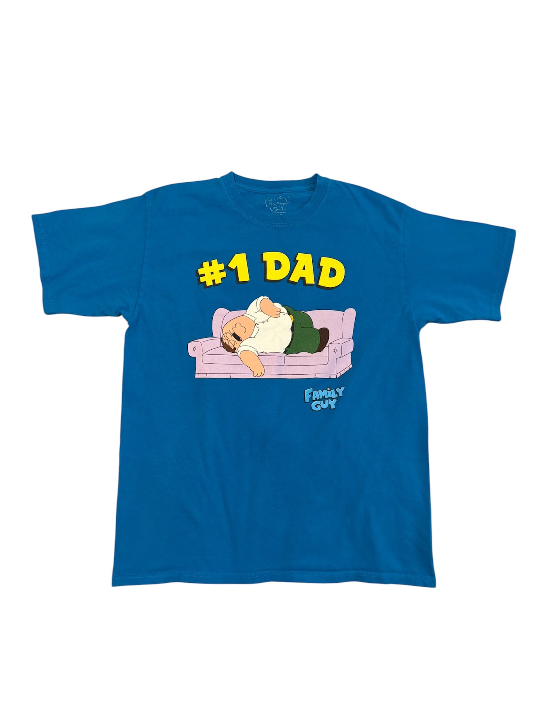Family Guy Peter Griffin "#1 Dad" Graphic T-Shirt (Large)