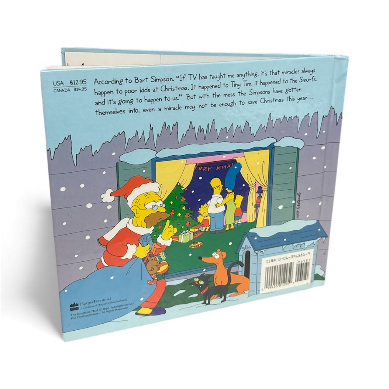 The Simpsons Xmas Book Matt Groening 1990 Hardcover