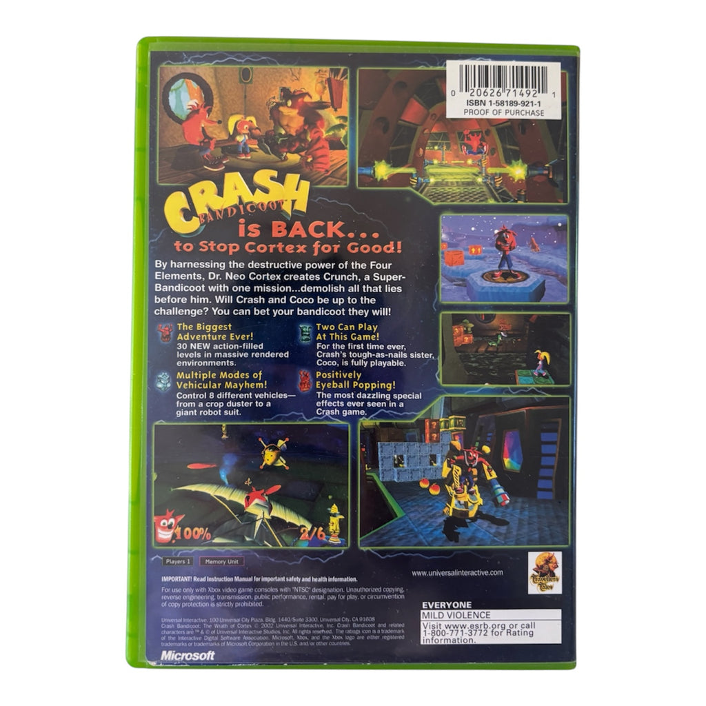 Crash Bandicoot: The Wrath of Cortex (Original Xbox, 2002)